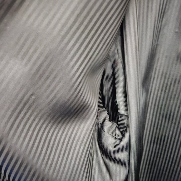 DONATEDTessuto Italiano Biella Sport Black/Gray Coat: Wool/Cashmere/Nylon 42 REG - Picture 10 of 16